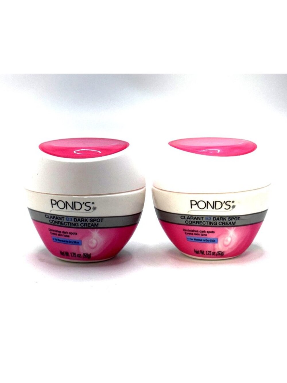 Ponds Clarant B3 Dark Spot Correcting Cream 1.75 Oz set 2 Normal Dry Skin